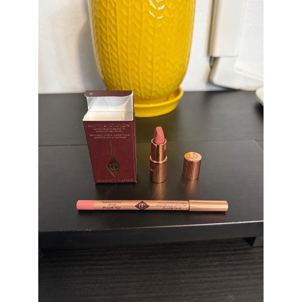 Charlotte Tilbury Pillow Talk Lip Duo Matte Lipstick and Lip Liner minis new
